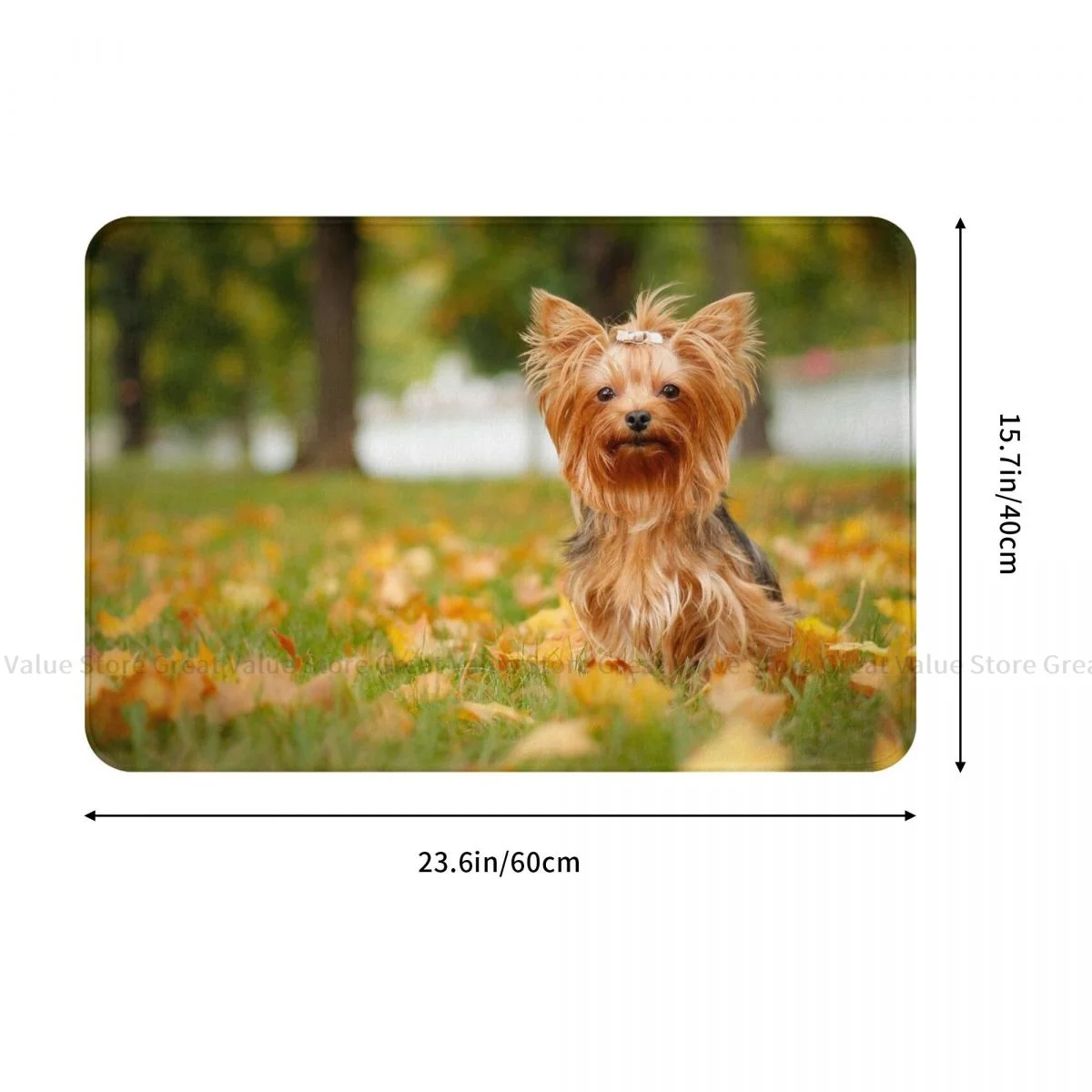 Yorkshire Dog Animal Bathroom Mat Terrier Funny Doormat Living Room Carpet Entrance Door Rug Home Decor