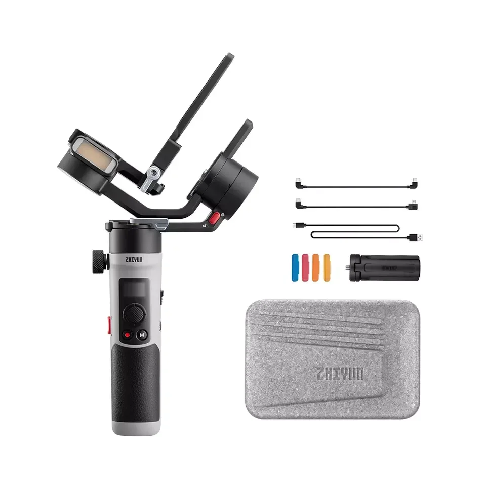 جديد ZHIYUN M2S Gimbal 3 محور بدون مرآة مثبت الكاميرا المحمولة ZHIYUN CRANE M2S للهواتف الذكية للكاميرا المدمجة