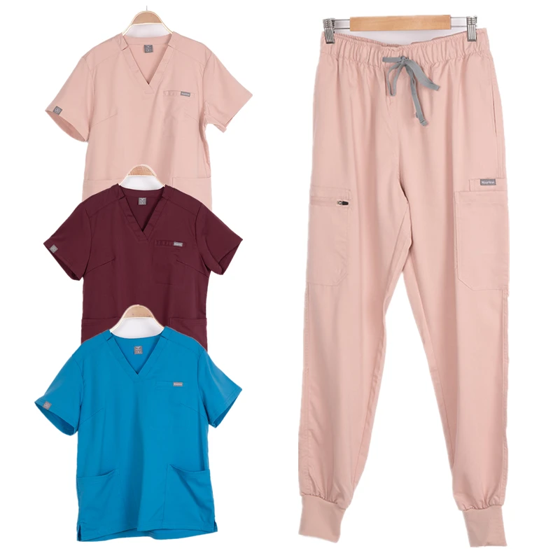 Doctors Scrubs Sets Hospital Medical Uniforms Nurses Accessories Surgical Uniform for Women Dental Clinic Workwear Clothes Suits