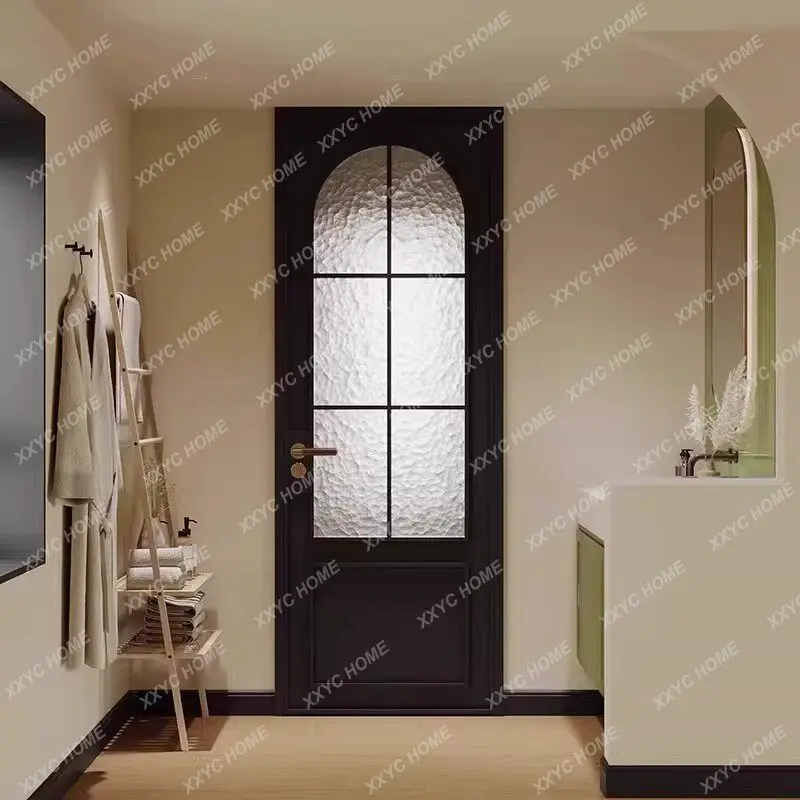 Xbathroom toilet door kitchen balcony bedroom bathroom walnut glass swing door
