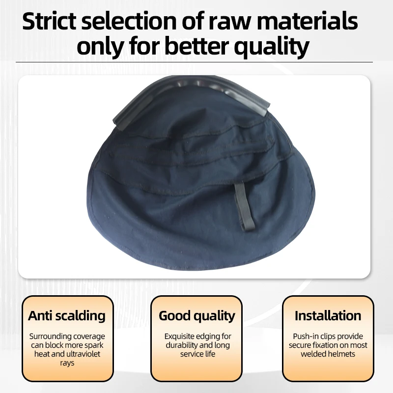 High quality welding cap bib/Easy to install/anti-burn/anti-backlight interference/durable