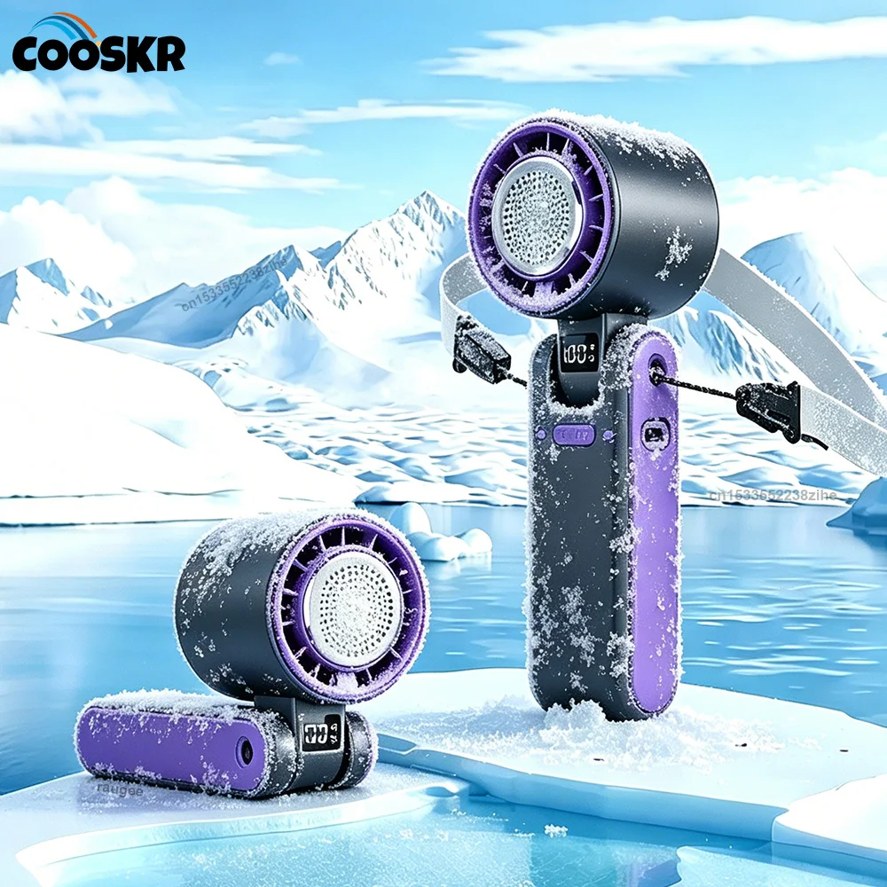 

Portable Handheld Fan Mini Hanging Neck Fan USB Rechargeable Fan 100 Speeds Outdoor Fan With Cooling Pad Easy Carry in Travel