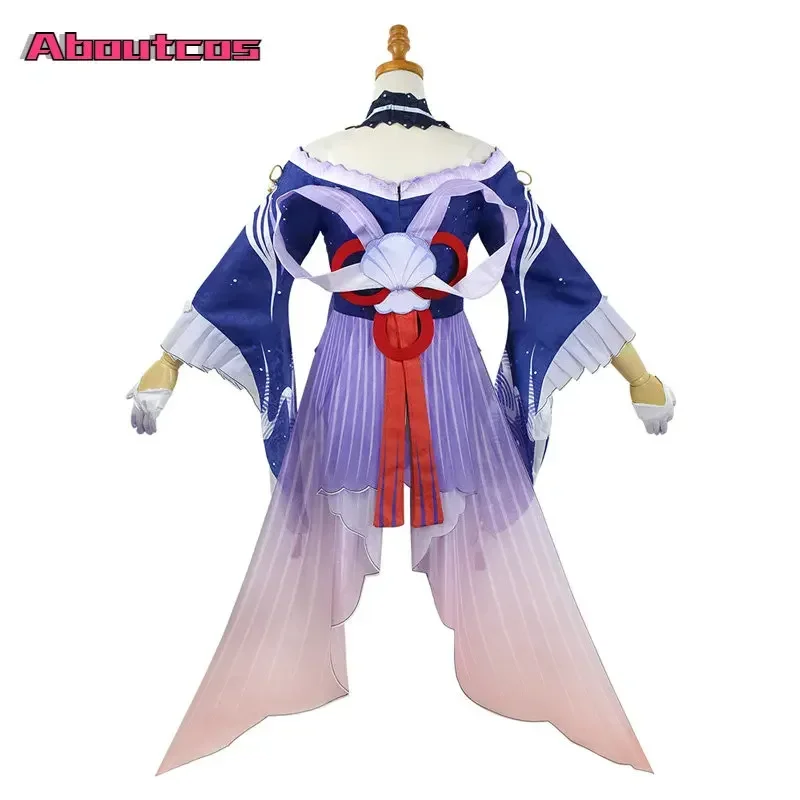 Aboutcos Game Genshin Impact Kokomi Cosplay Costume Sangonomiya Kokomi Sexy Women Halloween Party Fancy Dress Outfit Full Set