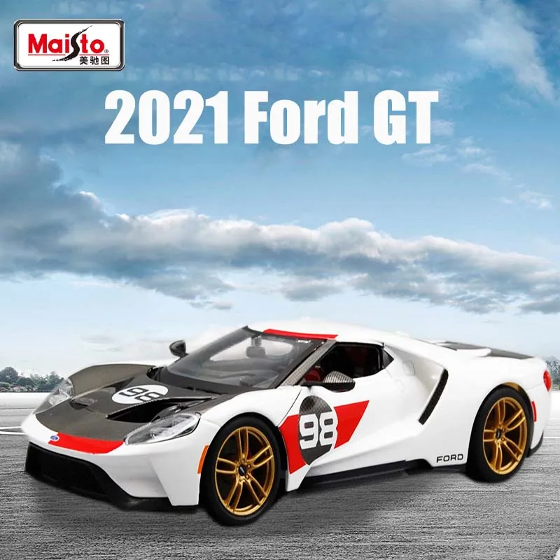 

Limited Sale Maisto 1:18 2021 Ford GT Alloy Car Model Toys Die-cast Car Model Decoration Miniature Car Collectible Gift