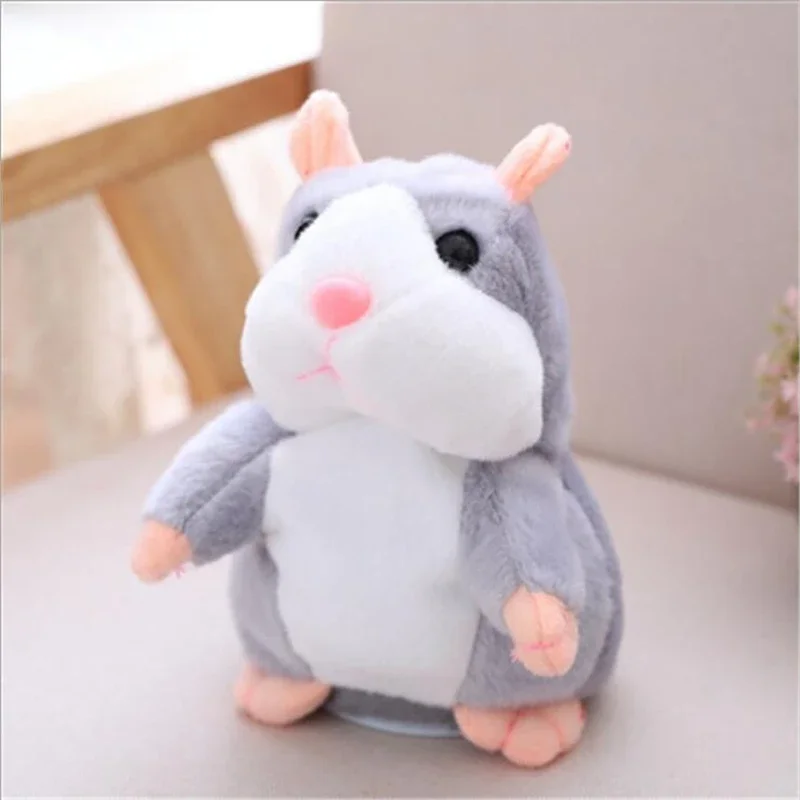 15cm sprechender Hamster Kinderspiel zeug Plüsch Stofftier süß sprechen Tonaufnahme wiederholen Plüsch Kawaii Hamster Tiers pielzeug