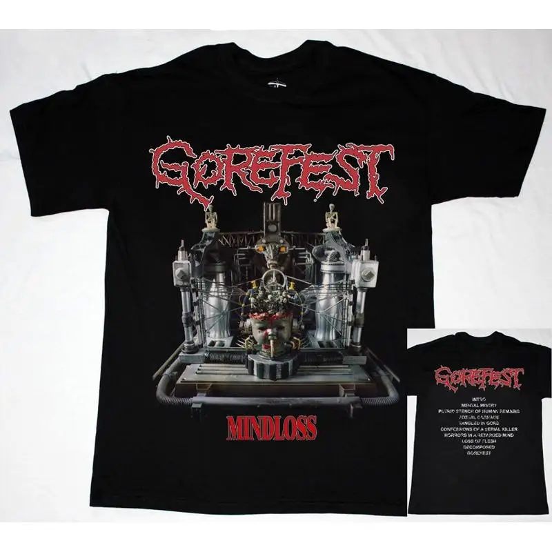 GOREFEST MINDLOSS'91 DEATH BOLT THROWER CANCER MONSTROSITY T SHIRT EA097