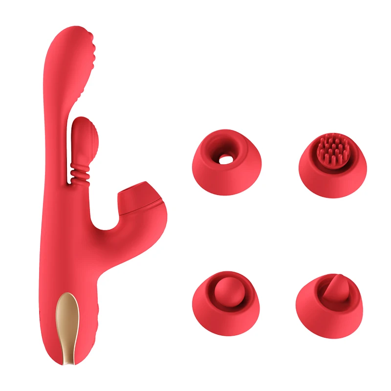 Three Motor Vibration Female Masturbator Telescopic Vibration G-spot Fast Orgasm Vibrator Powerfull Magic Wand Vaginal Vibrator