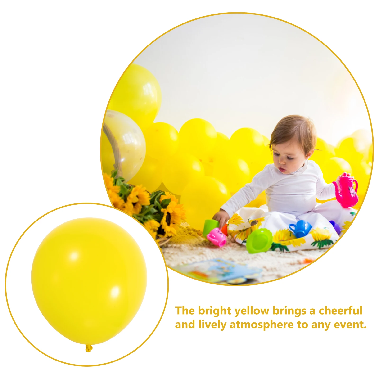 

100 Pcs Happy Birthday Party Balloons Baby Shower Girls Child Floating Decorations