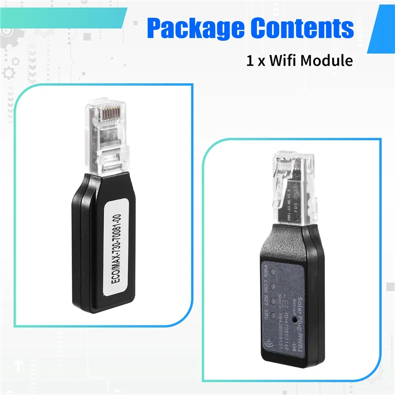 ABKQ-For ECO4.2/6.2KW For MAX82/10.2KW ソーラーインバーター対応 Wifi モジュールリモートコントロールスペアパーツ