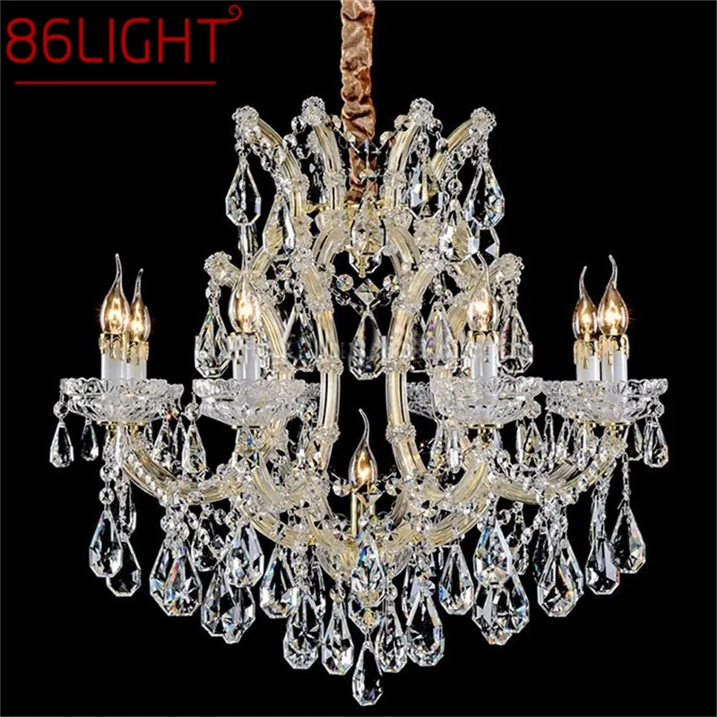 

86LIGHT European Style Chandelier Lamp Luxury LED Candle Pendant Lighting Fixtures for Home Decoration Villa Hall