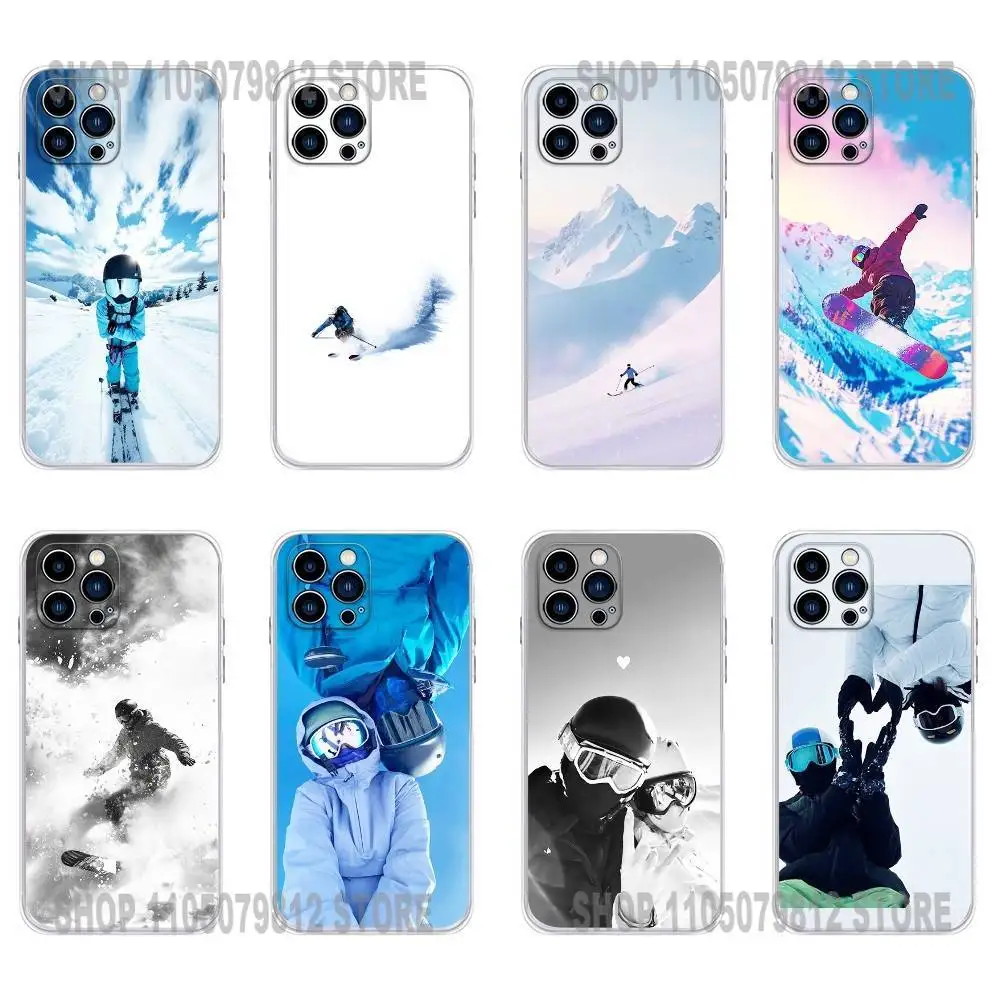 

Snowboarding Sport Passion Phone Case For iPhone 16,15,Pro,Max,14,Plus,13,12,11,E Mini Air,17,Pro Drop Protection Cover TPU