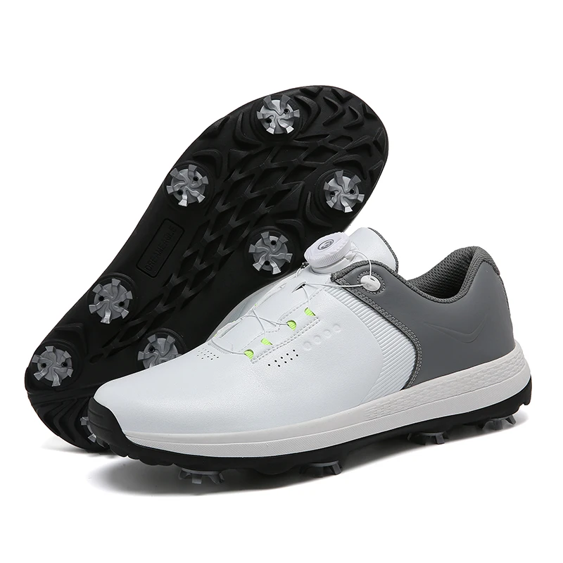 Spiked Men Golf Shoes Waterproof Microfiber Anti-collision Toe Outdoor Competition Sports Sneakers size 39-47