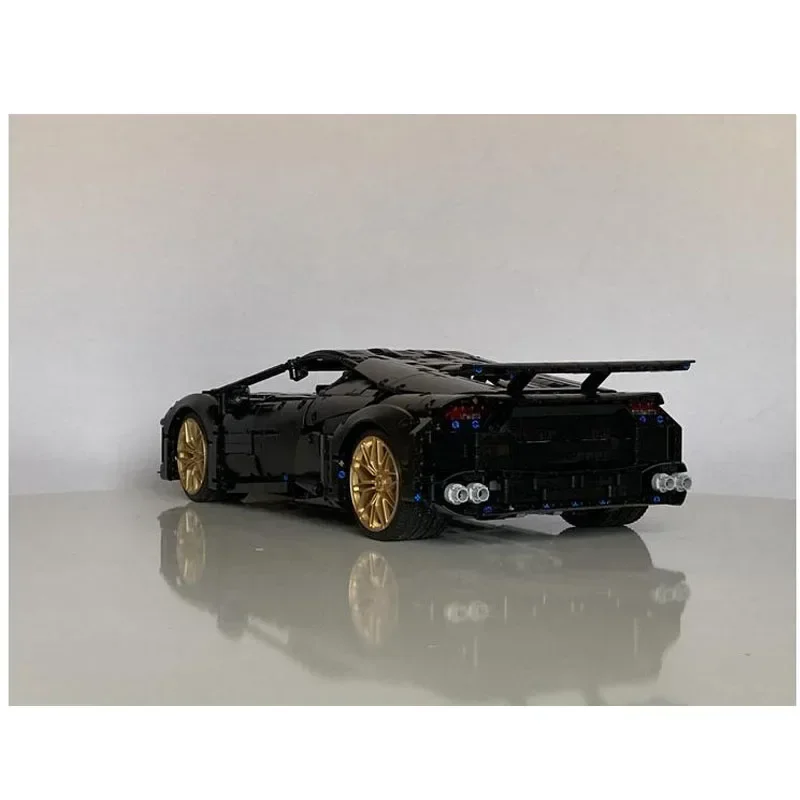 New 1:8 Scale Supercar Model MOC-132159 Technology Building Blocks RC Power Sports Car Assembly Toy Kids Boy Birthday Gift