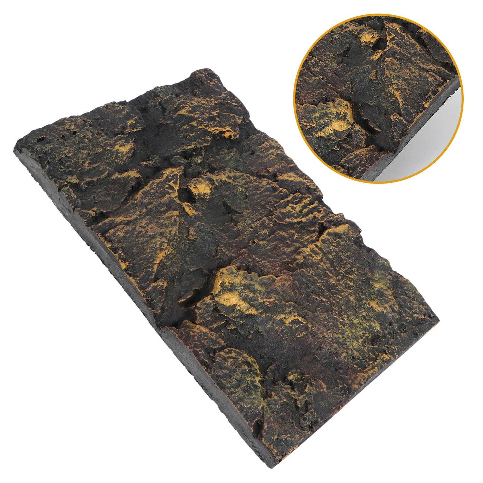 Reptile Tank Decoration 3D Background Board Stylish Aquarium Display PU Material Durable Fade Resistant Beautiful Scenery