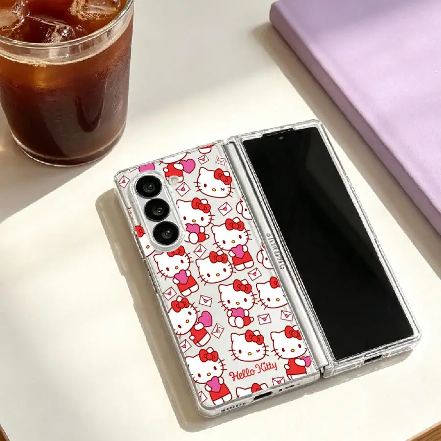 Sanrio Hello Kitty Phone Cover Case for Samsung Galaxy Z Flip 7 6 5 4 3 Z Fold 7 6 5 4 3 view 4