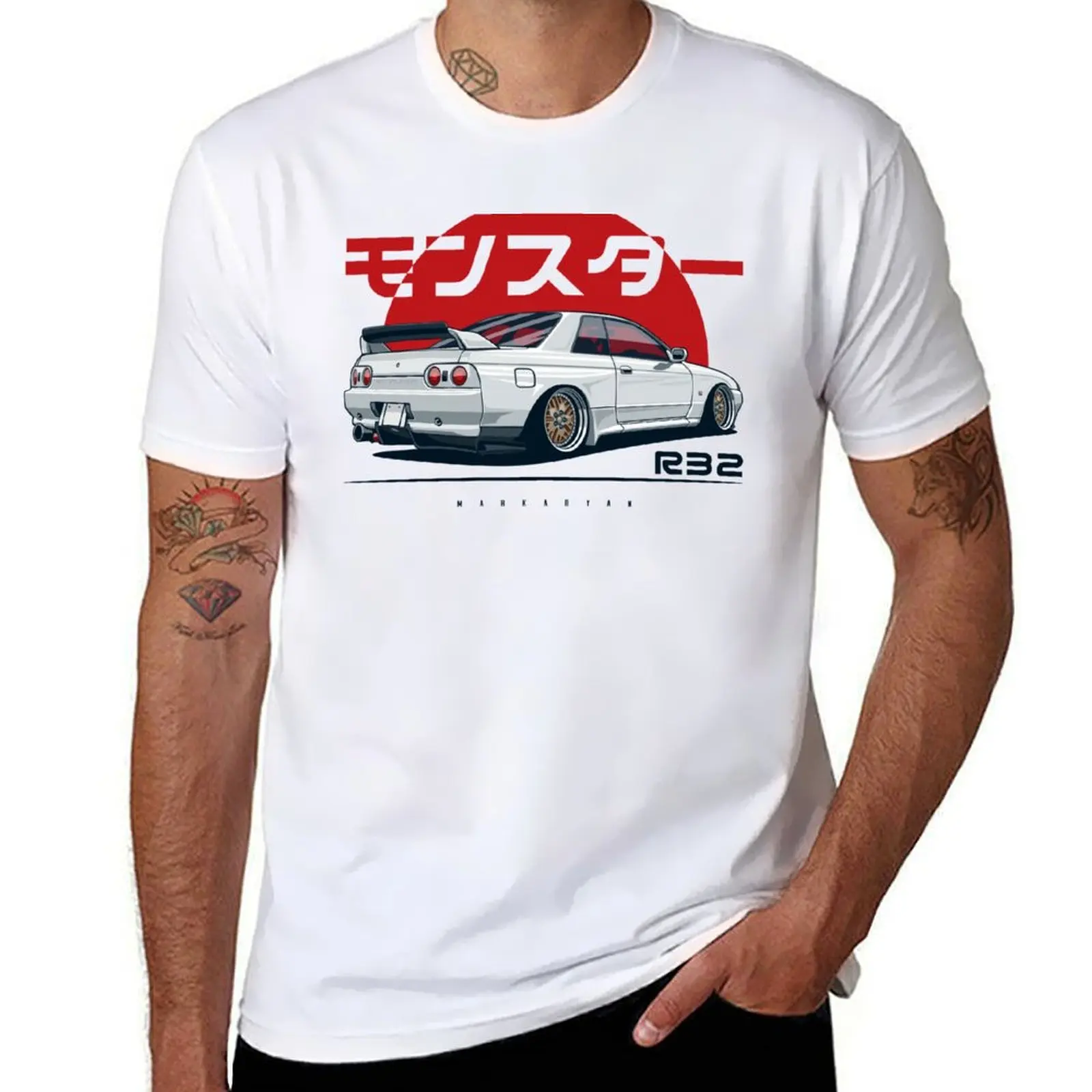 

Monster. Skyline R32 GTR T-Shirt vintage clothes Blouse anime shirts graphic tees T-shirt men