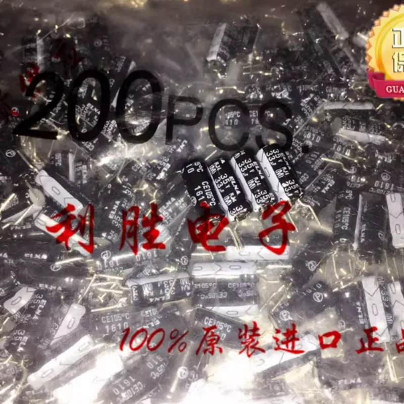 10PCS-100PCS 33UF 35V Japan Ina ELNA capacitor 35V33UF 5 * 11 RJ4 105 degree short pin