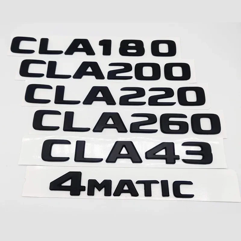 Car Trunk Letters Sticker High Quality Stickers For Mercedes AMG W117 C117 C118 CLA43 CLA45 CLA200 CLA220 CLA 260 Accessories