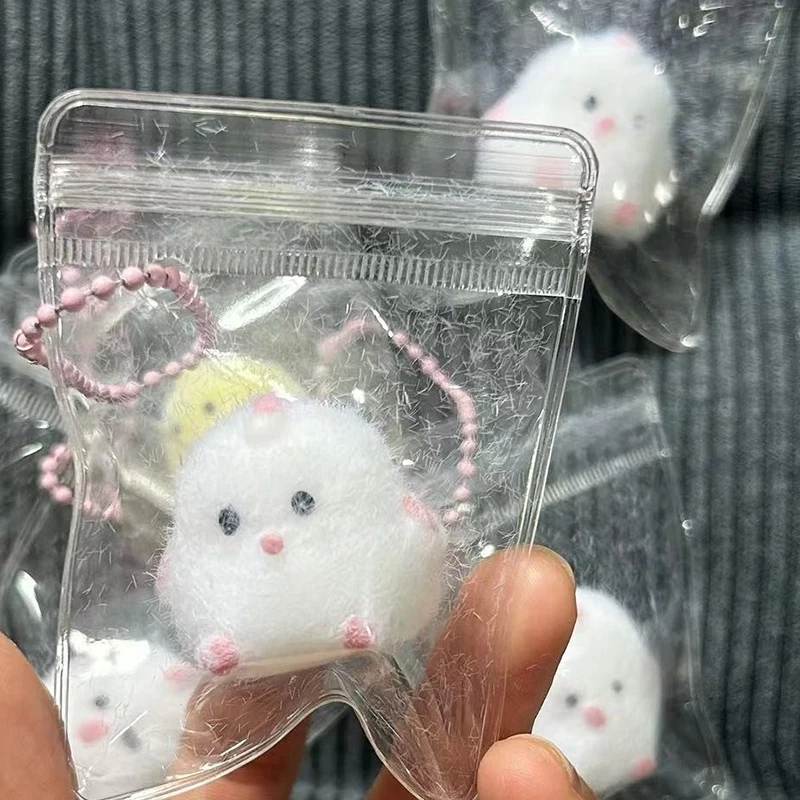 Accessoires de décompression à presser pour animaux, pendentif de sac, collant, spongieux, mini, jetable, souligné, nouveau, jouet Fidget, instituts, TPR, 1 pièce