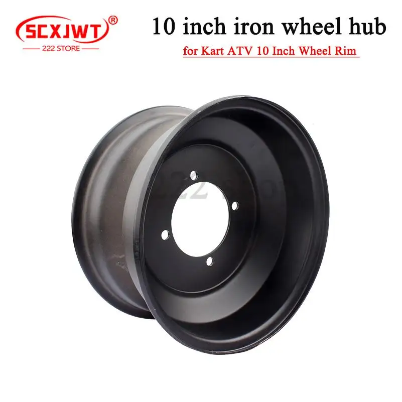 

Front Rear Rims 88mm/110mm 10 inch ATV wheel four hole hubs Black for bull ATV accessories Motorcycle custom rims