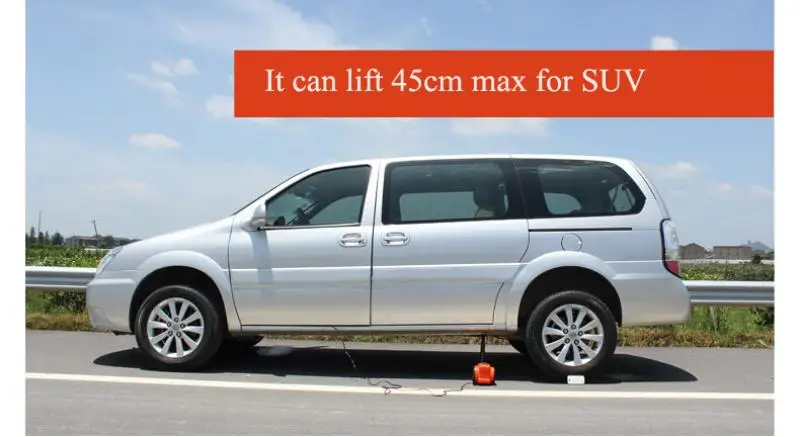 12V 5T Car Jack Electric Hydraulic Jack Protable Tire Jack Electric Wrench Impact Socket Wrench Tire Inflator LED Light 4 in 1