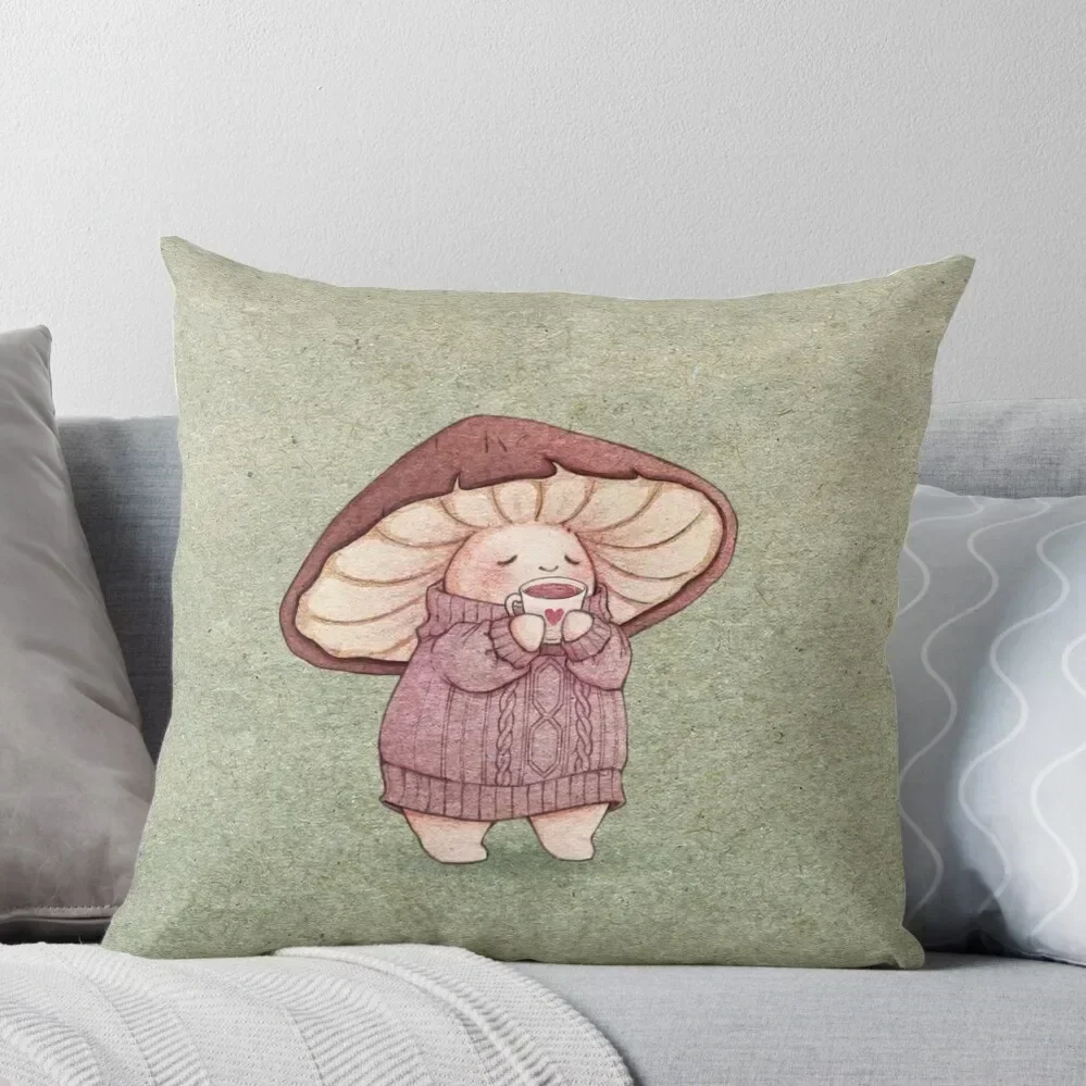 

Sweater Weather and Tea Throw Pillow Decorative Cushion Cover pillowcases for sofa cushions pillows decor home pillow