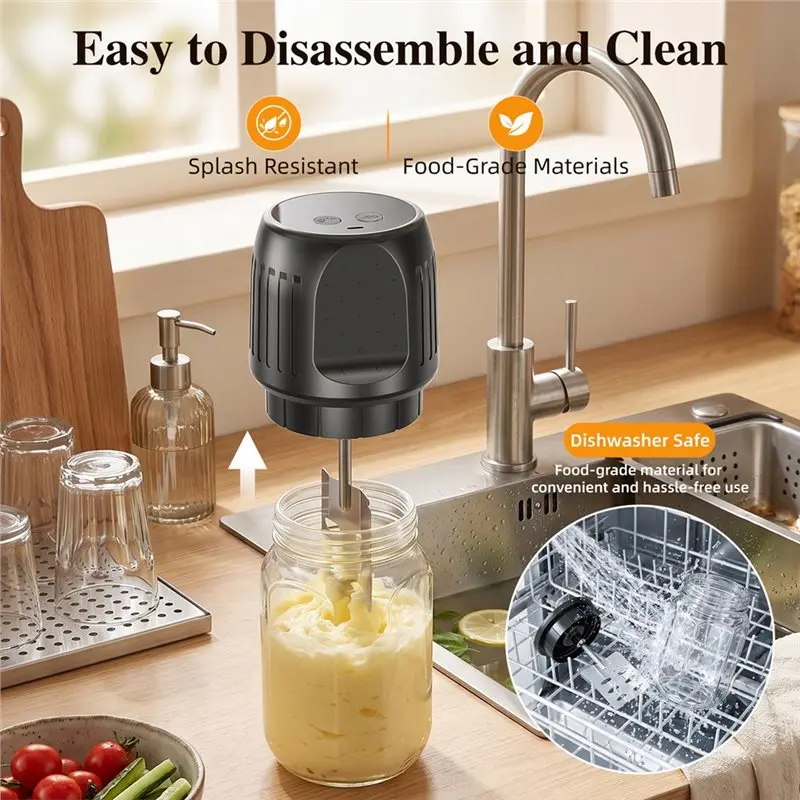 M12K-Electric Butter Churn - One-Touch Butter Maker In 5-10 Mins 34Oz