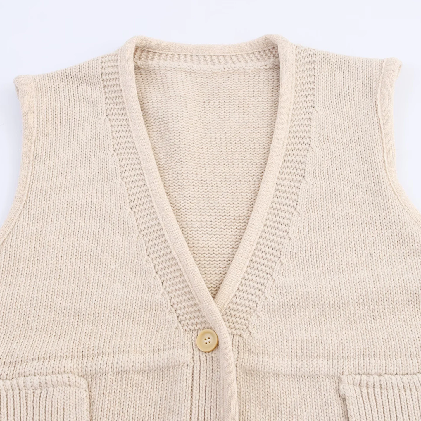 Lâche tricoté v-ne pull gilet femmes Cardigan Svel haut décontracté confortable respirant ort Sle automne nouveauté