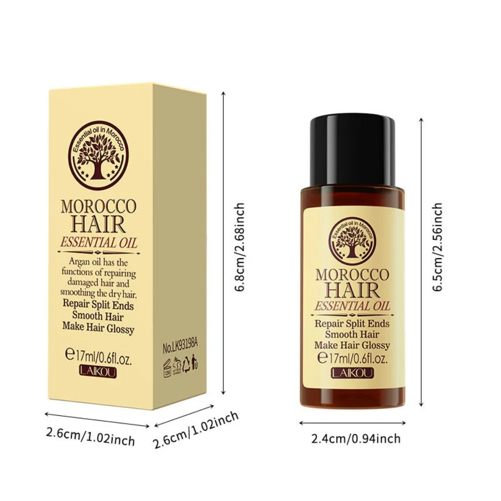 Multi-functional Hair Care Oil for Dry Hair Types Moroccan Pure Argan Oil Hair Essential Oil Smooth Repair Roots Tool