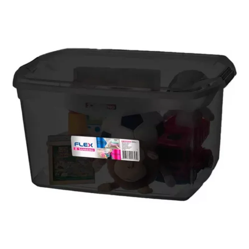 

Organizer Box 68 Liters Multipurpose Grey With Lid Lock Boxes, Boxes and Baskets Decorative Boxes