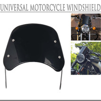 Universal Motorcycle Windshield Windscreen Wind Deflector Round Headlight For Husqvarna For Yamaha XSR For Royal Enfield Triumph