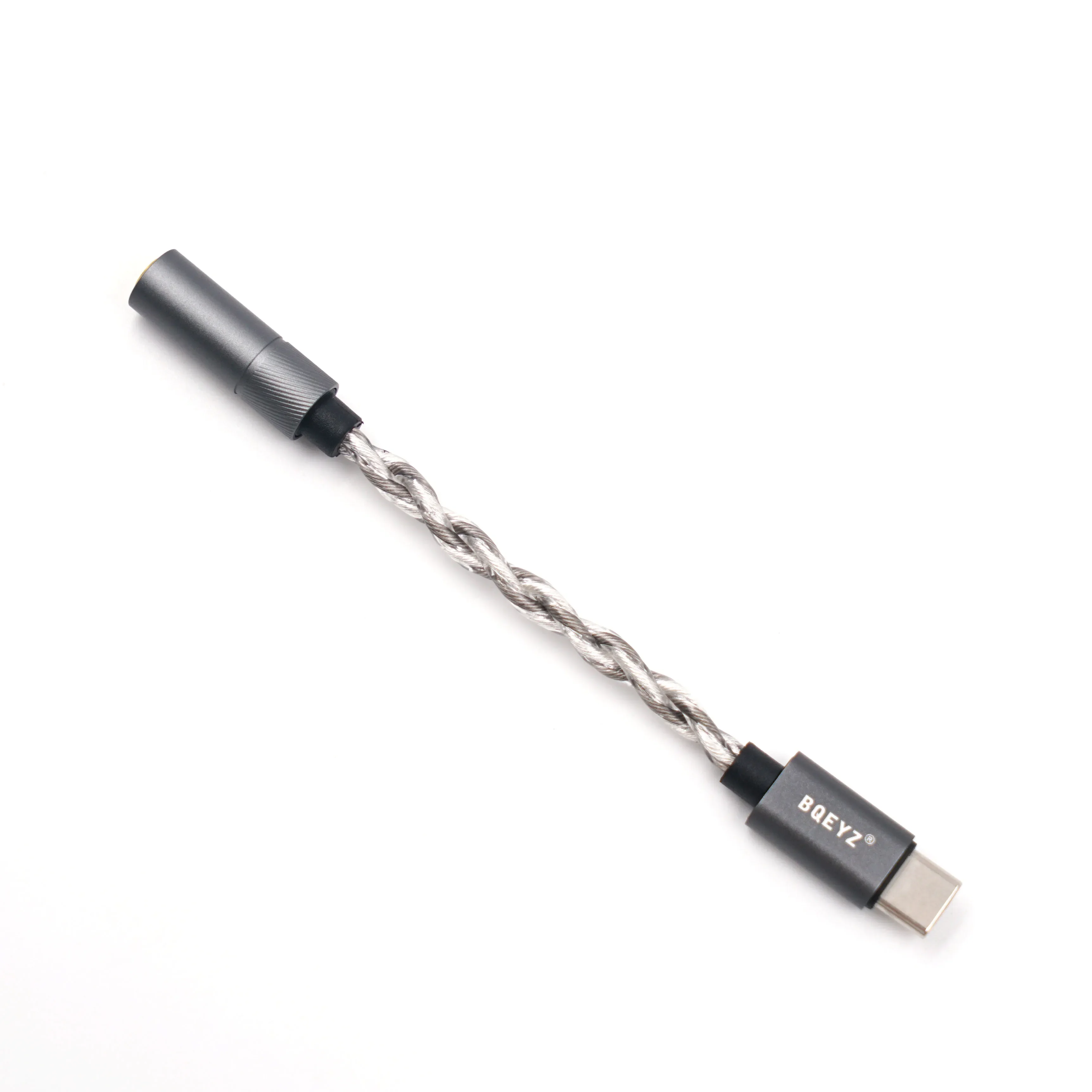 BQEYZ LIN Type-C to 3.5mm/4.4mm HiFi Headphone Adapter, 32-bit 384kHz Headphone Amplifier/DAC Compatible with Type-C Interface