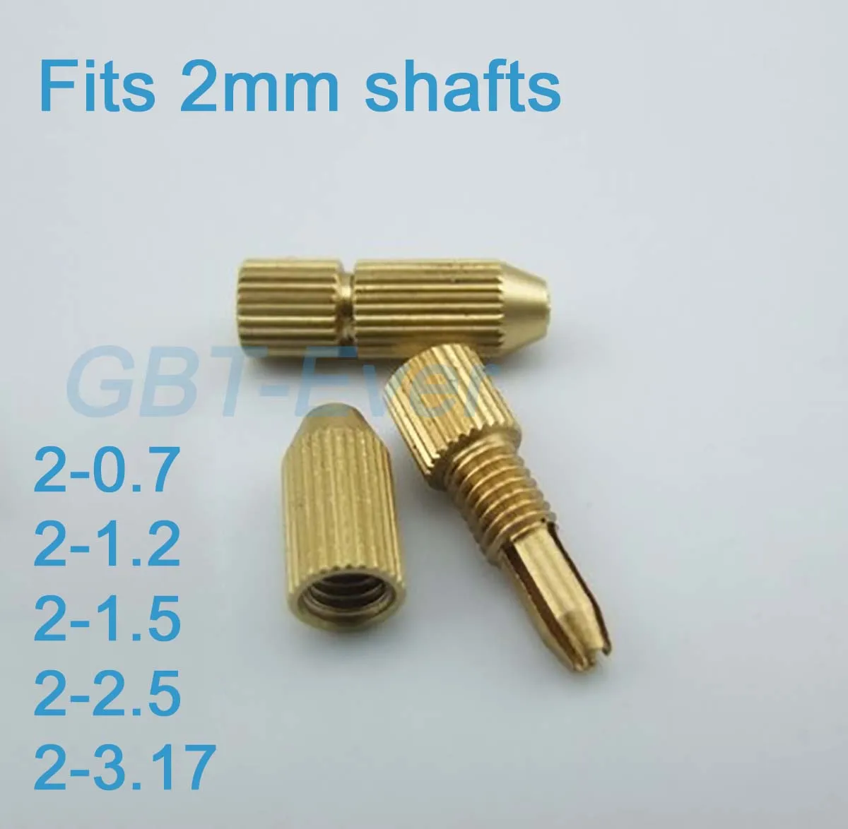 

1Pcs 2mm Brass Shaft Motor Drill Clamp 2-0.7 2-1.2 2-1.5 2-2.5 2-3.17 Matching 2mm Shaft Drill Clamp Chainsaw Drill Accessories