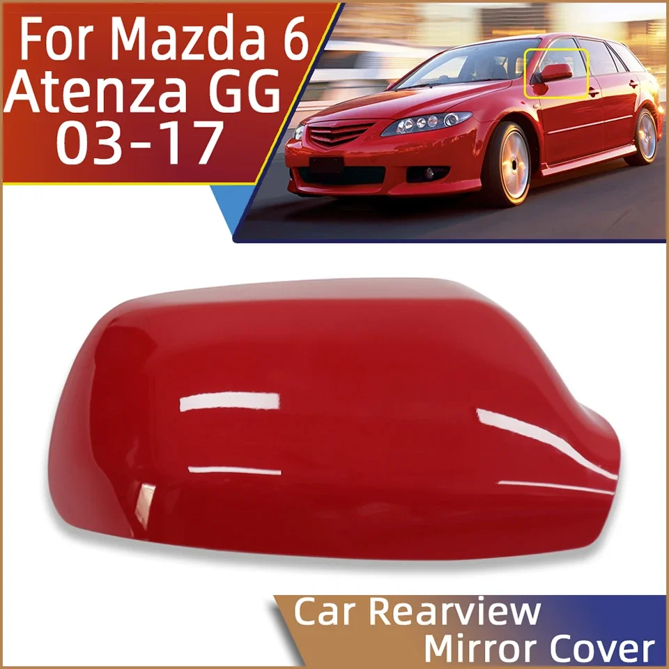 

Rearview Mirror Cap Door Outside Mirror Housing Wing Mirror Cover Shell For Mazda 6 Atenza GG 2003 2004 2005 2006 2007 2008