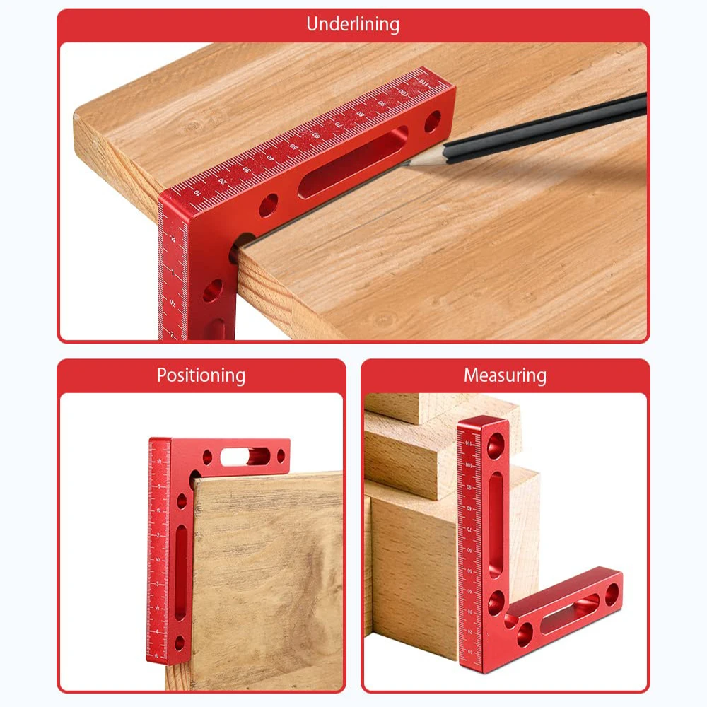 1pc/2pcs 90 Degree Positioning Square Right Angle Clamp Aluminum L Block Woodworking Clamp Tool For Picture Frame Box Drawer