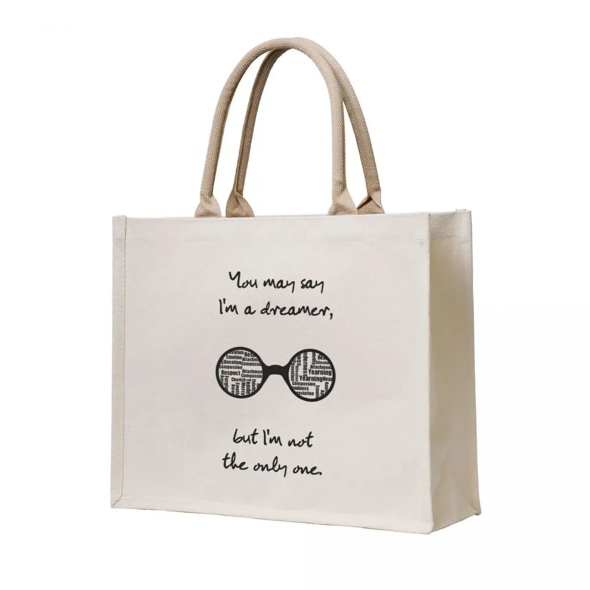 

You may say I'm a dreamer Tote Bag Custom bag tote bag men foldable reusable Women's shopping