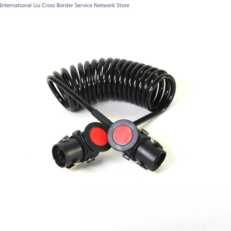 Direct supply ABS large circle 7-core spring wire assembly, trailer-specific EBS brake system cable