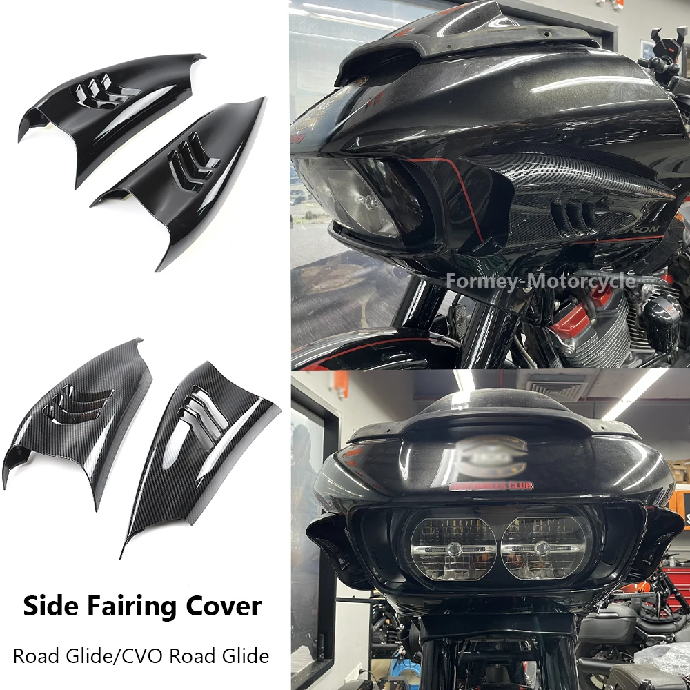 Motorcycle Accessories Side Air Deflector Fairings Decorative Cover For Harley CVO Road Glide Ultra Custom FLTRXSE 2018-2022