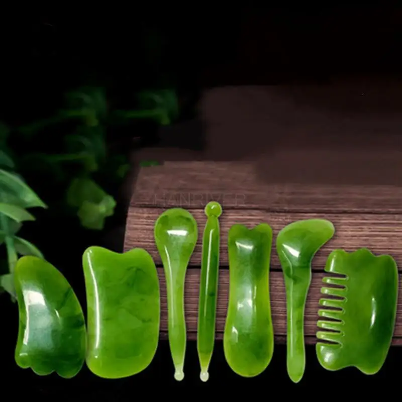 8 PCS/set resin wax scrapping plate small shave neck massage waist face massage dial the reinforced bar