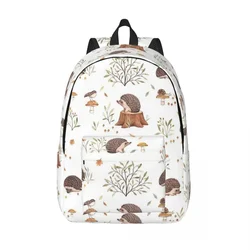 Jeż dla nastolatków Student School Bookbag Cute Animal Daypack Podstawowy, licealny plecak podróżny