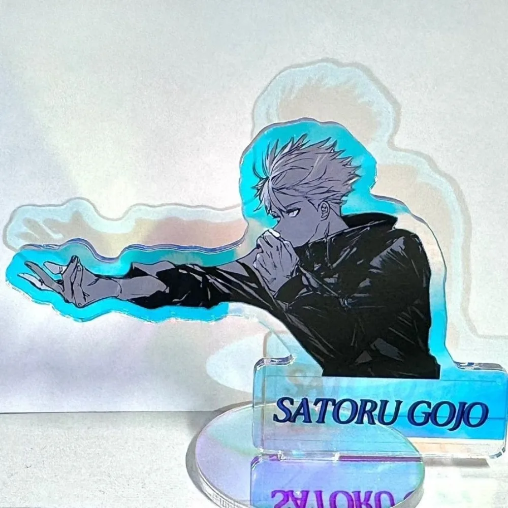 جديد جوجو ساتورو أكريليك حامل الشكل Jujutsu Kaisen أنيمي الطرفية لطيف الكرتون الأصالة عاكس الليزر سطح المكتب حلية