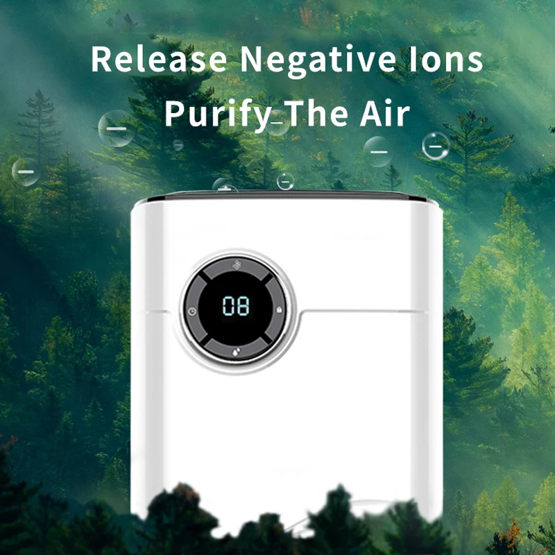 1200ML Home Air Dehumidifier 2 in 1 Remove Damp Anion Purification Electric Air Purifier Portable Air Cleaner For Home Kitchen
