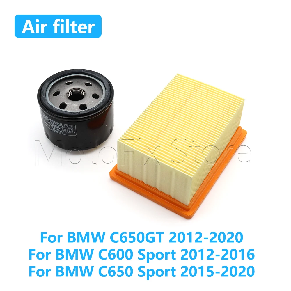 

Motorcycle Accessories Air Filter Oil Filter Intake Cleaner For BMW C650 Sport 2015-2020 C600 Sport 2012-2016 C650 GT 2012-2020