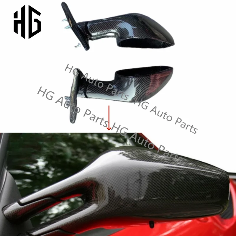 

Auto Modified Real Carbon Fiber Side Rearview Miroor Covers For Ferrari F430 Car Side Mirror Covers Wholesale