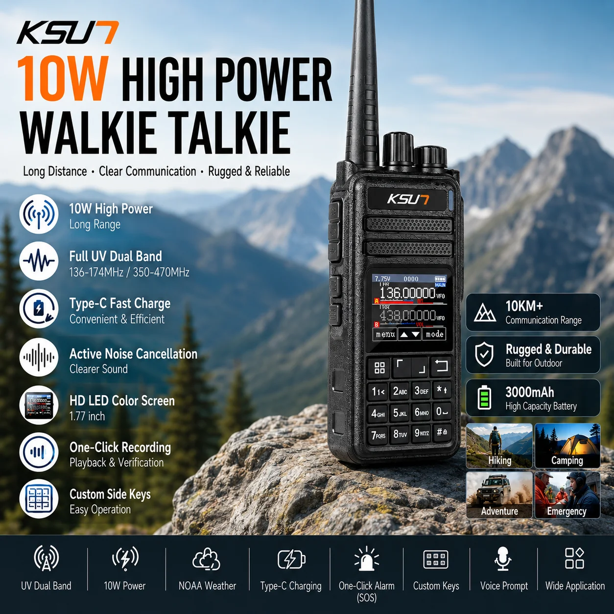 walkie-talkie-with-am-air-band-receive-only-fm-radio-type-c-fast-charge-one-key-alarm-active-noise-cancellation-radio-uv128d