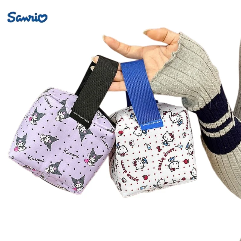 

Genuine Sanrio Hello Kitty Cartoon Makeup Bag Portable Travel Toiletry Bag Outing Tee-Dimensional Handbag Girl Birthday Gifts