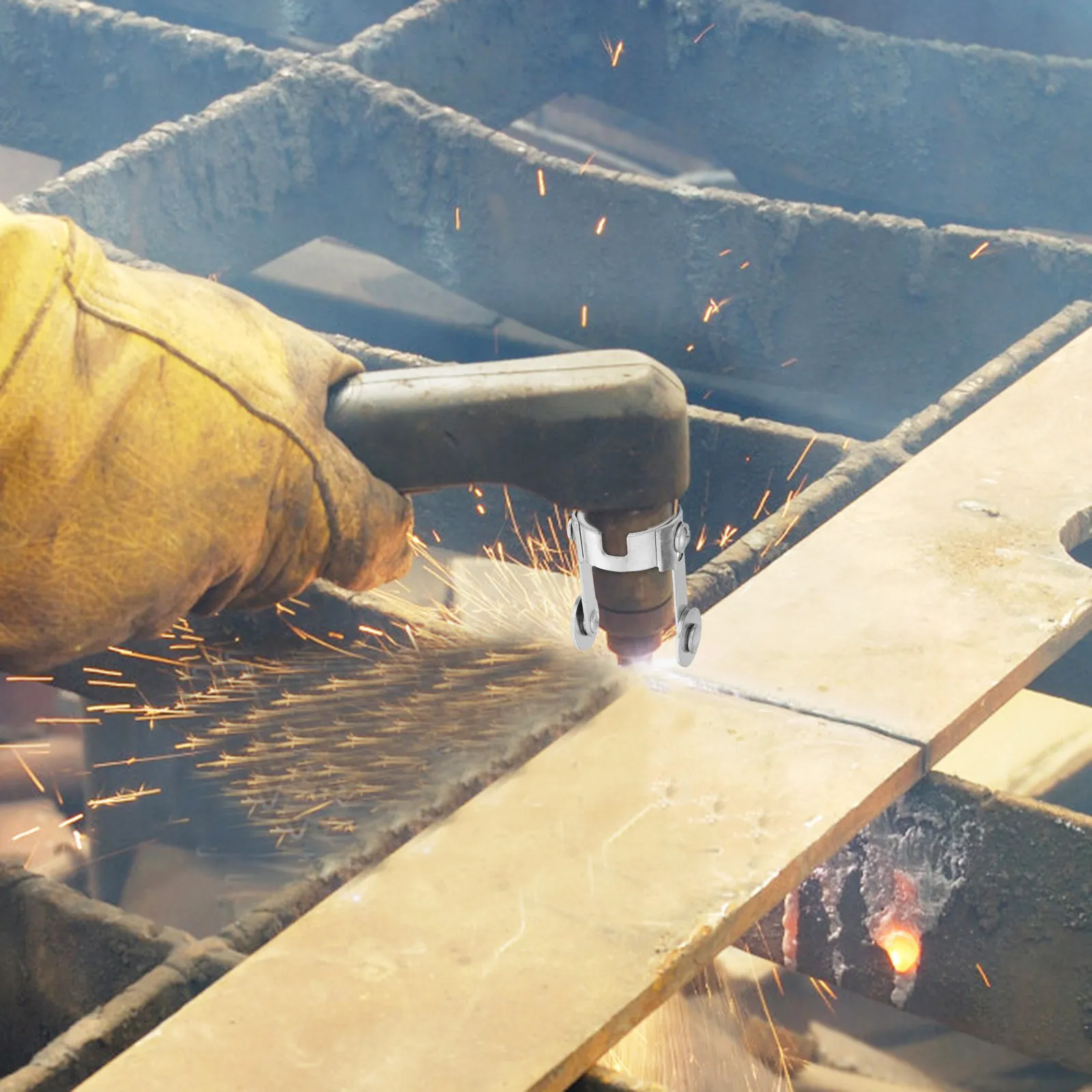 

Комплект из 2-х направляющих роликов для плазменного резака, бесконтактный, с компасом, для точной резки металла, промышленного и бытового использования