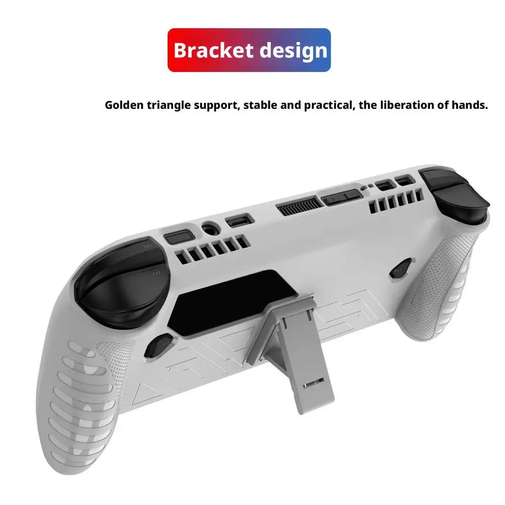 حافظة واقية لهاتف ROG Ally X مصنوعة من مادة TPU مع قبضة مضادة للانزلاق ومسند خلفي قابل للتعديل وغطاء كامل للجسم وتبديد الحرارة