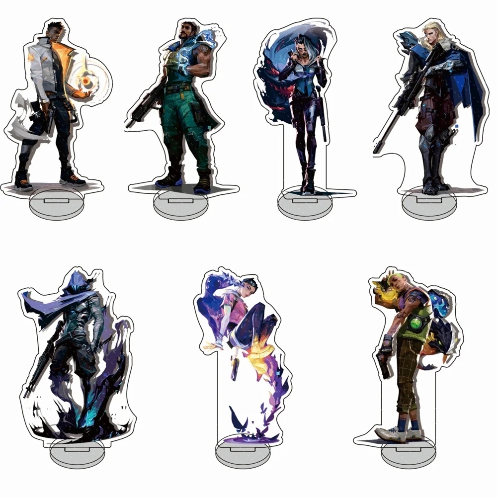 15CM Game Popular FPS Game Acrylic Keychain Model Cosplay Characters Ornament Accessories Good Gifts Valorant