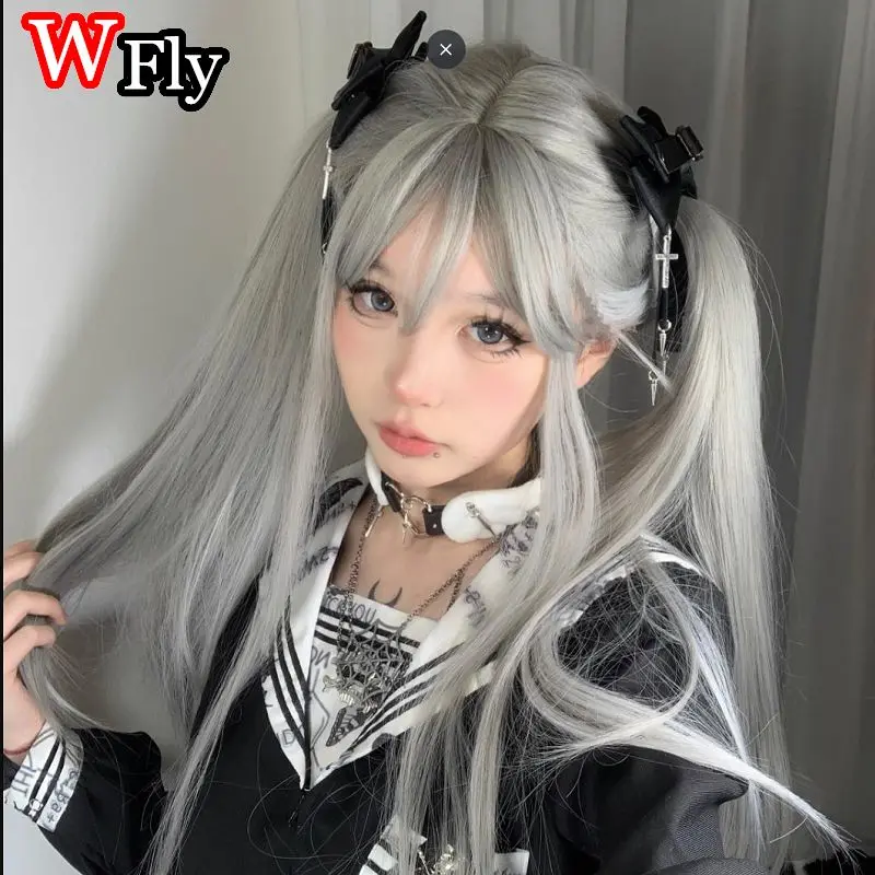 Y2k girl Harajubara Hairpin Mine system subculture's Gothic hair accessories Dark bow edge clip rivet bow hairpins